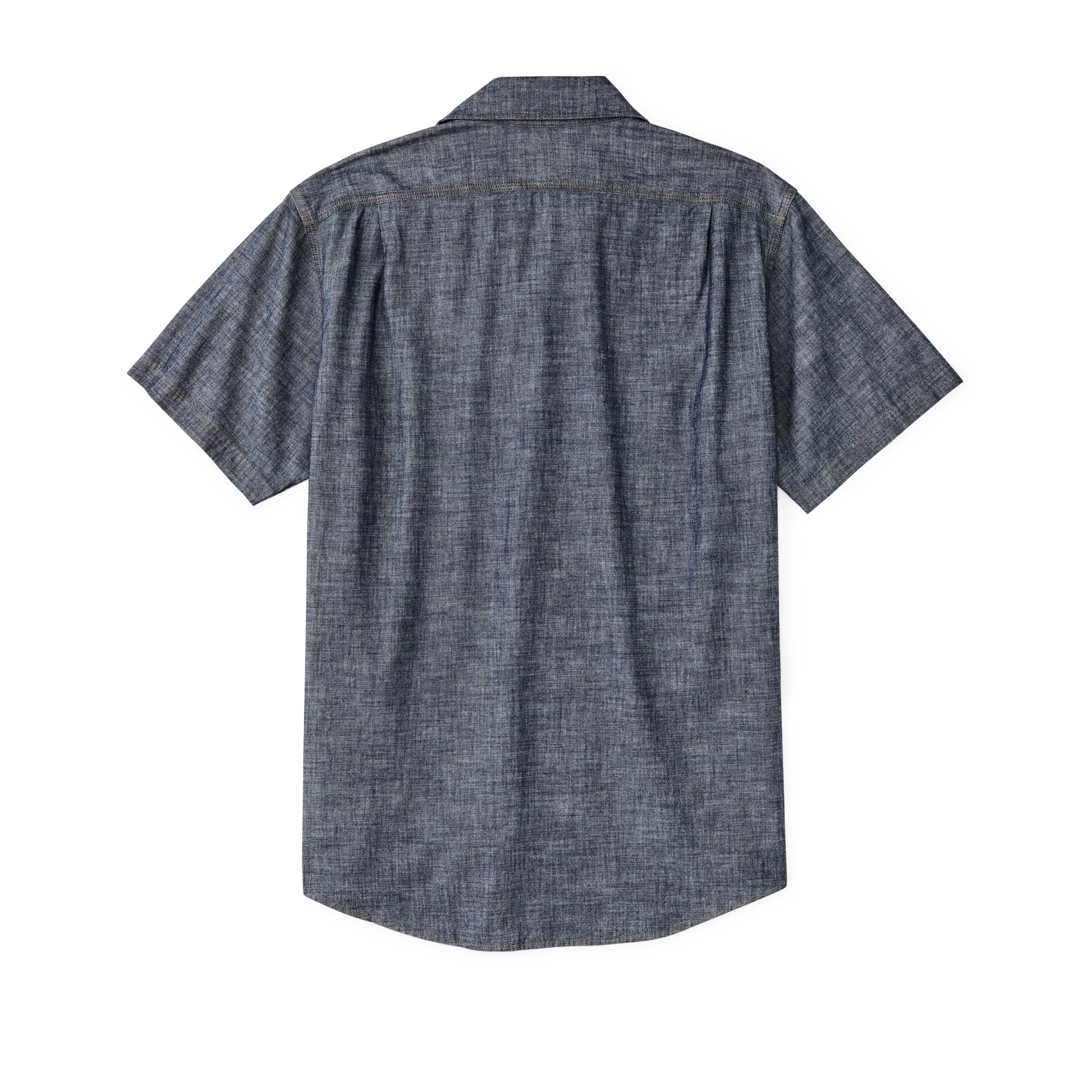 Short Sleeve Chambray Shirt  - Rinse Indigo - Image 2