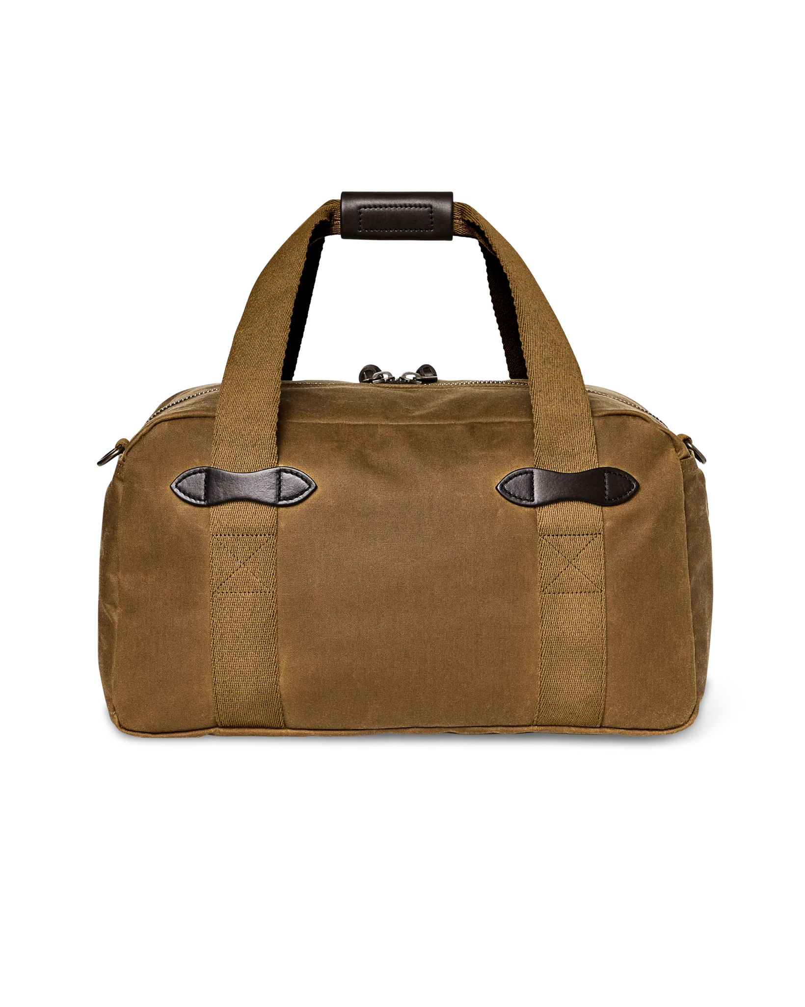 Small Tin Cloth Duffle Bag - Dark Tan - Image 4