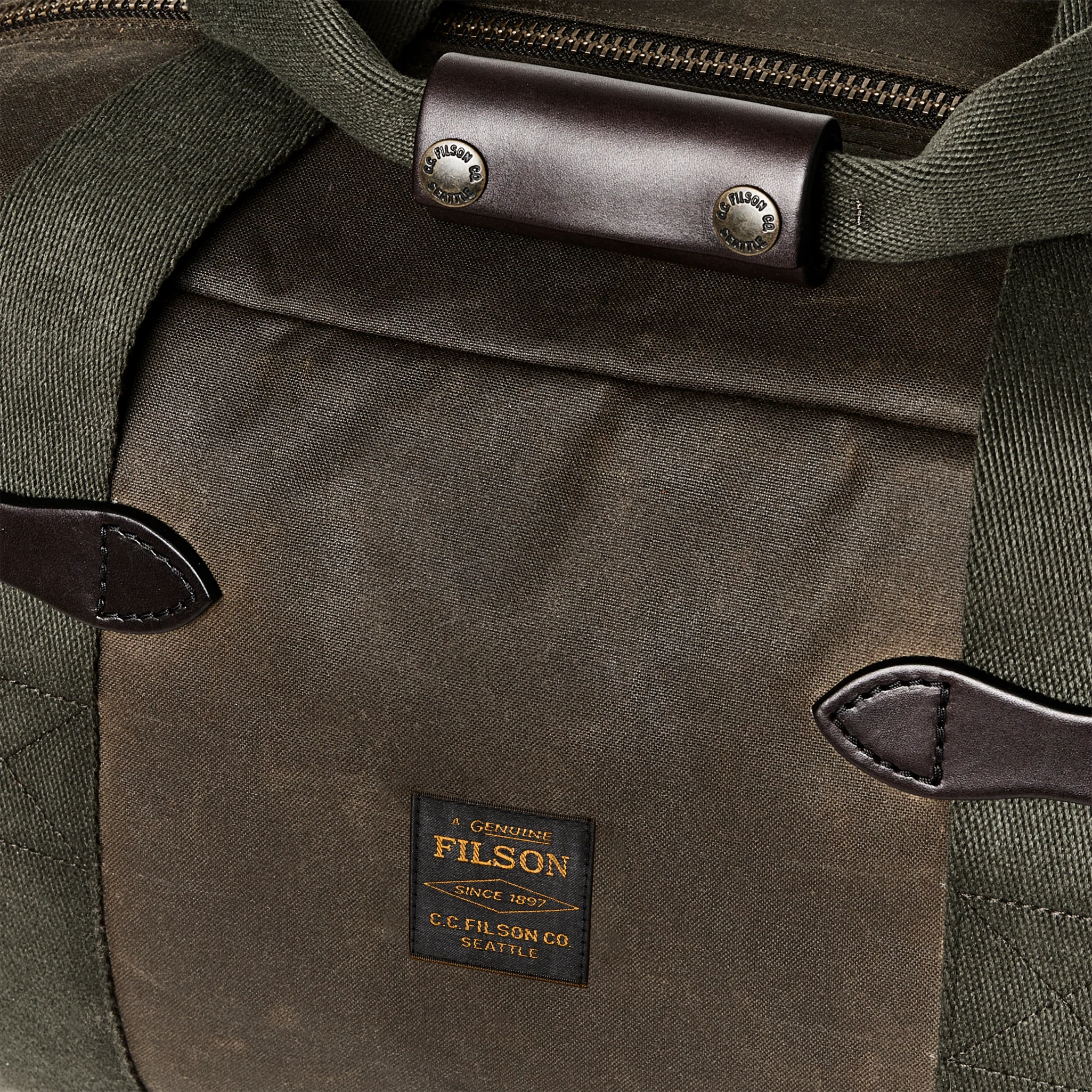 Small Tin Cloth Duffle Bag - Otter Green - Image 7