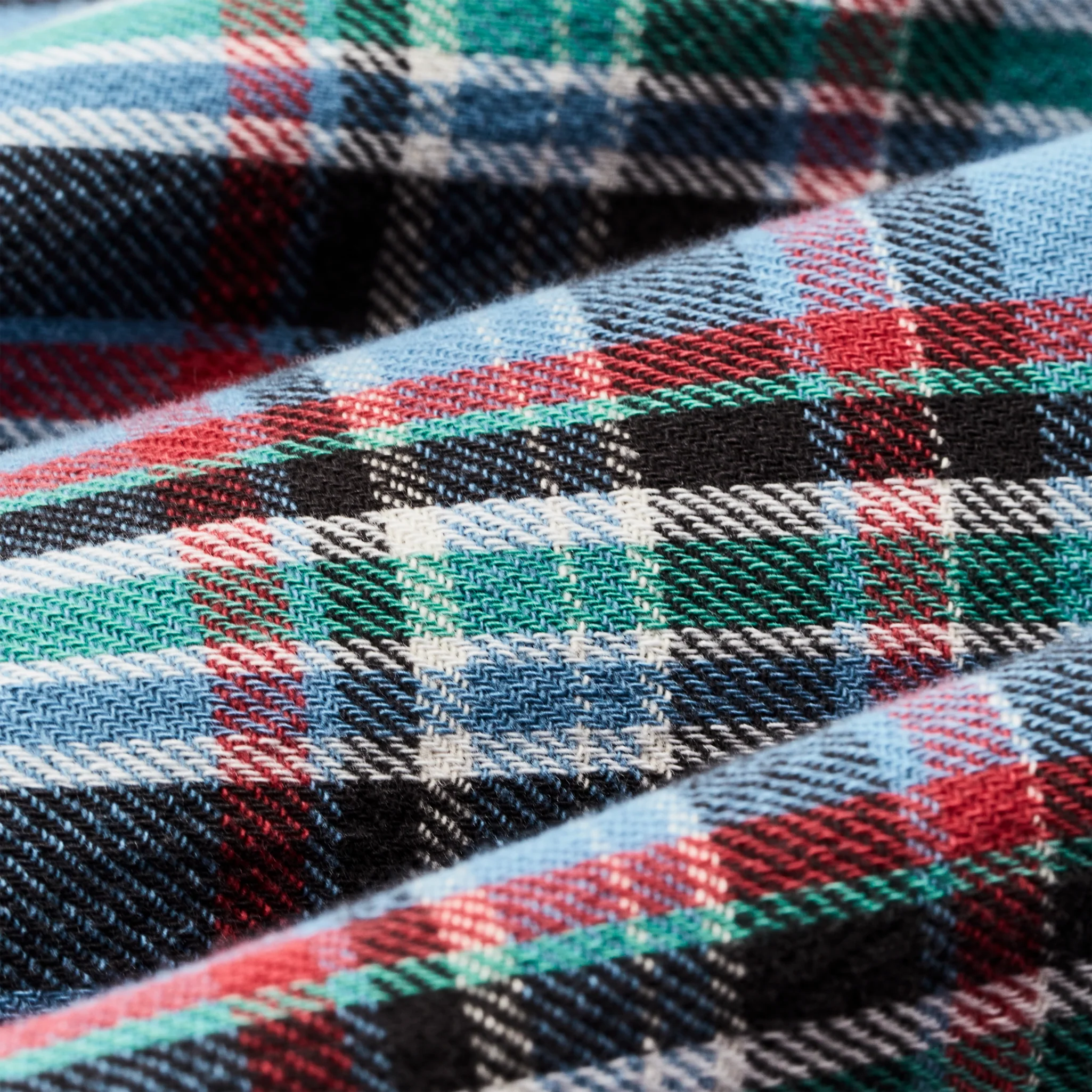 The Rangeland Flannel Shirt - Light Blue / Red Plaid - Image 5