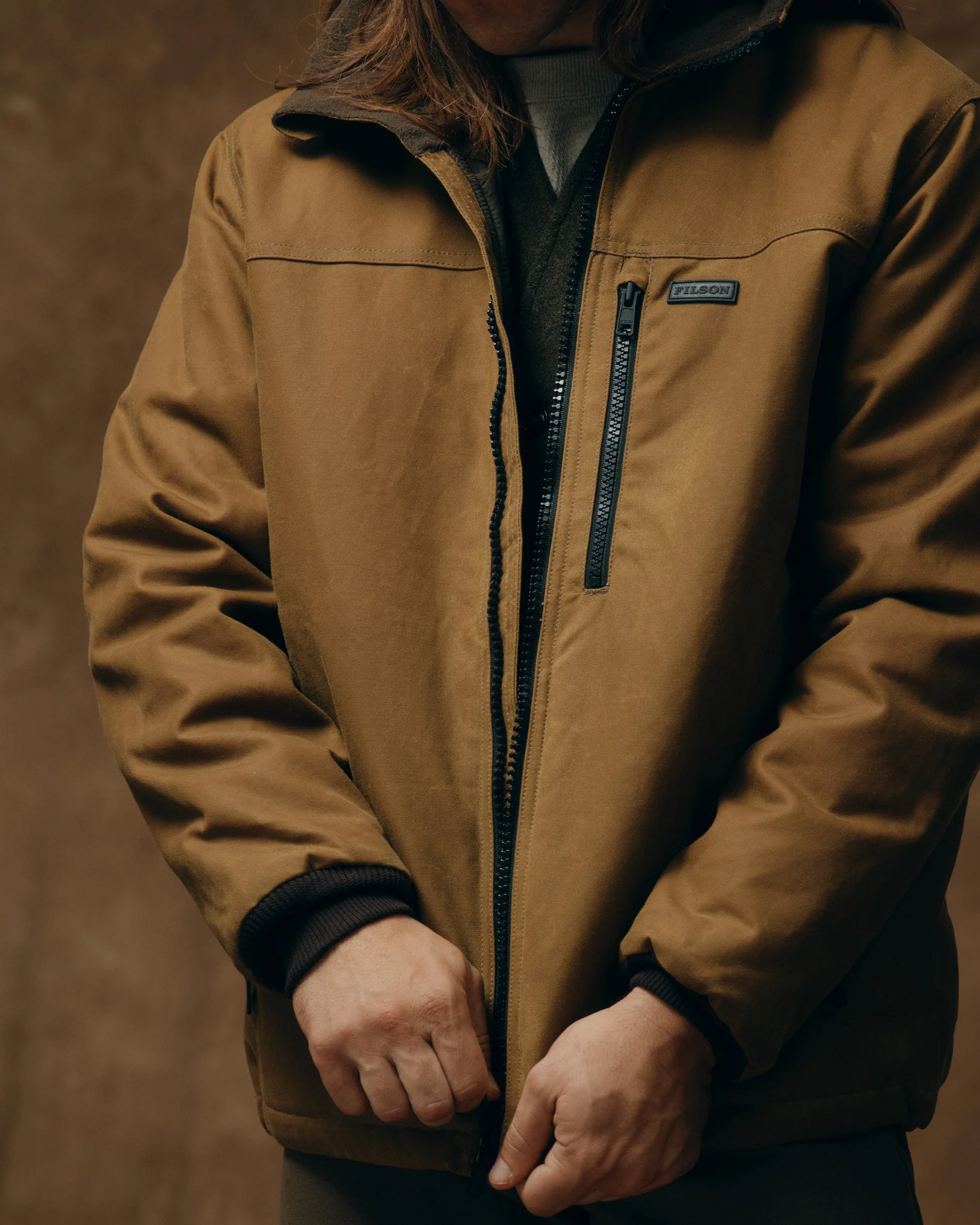 Tin Cloth Primaloft Jacket - Dark Tan 2 - Image 10
