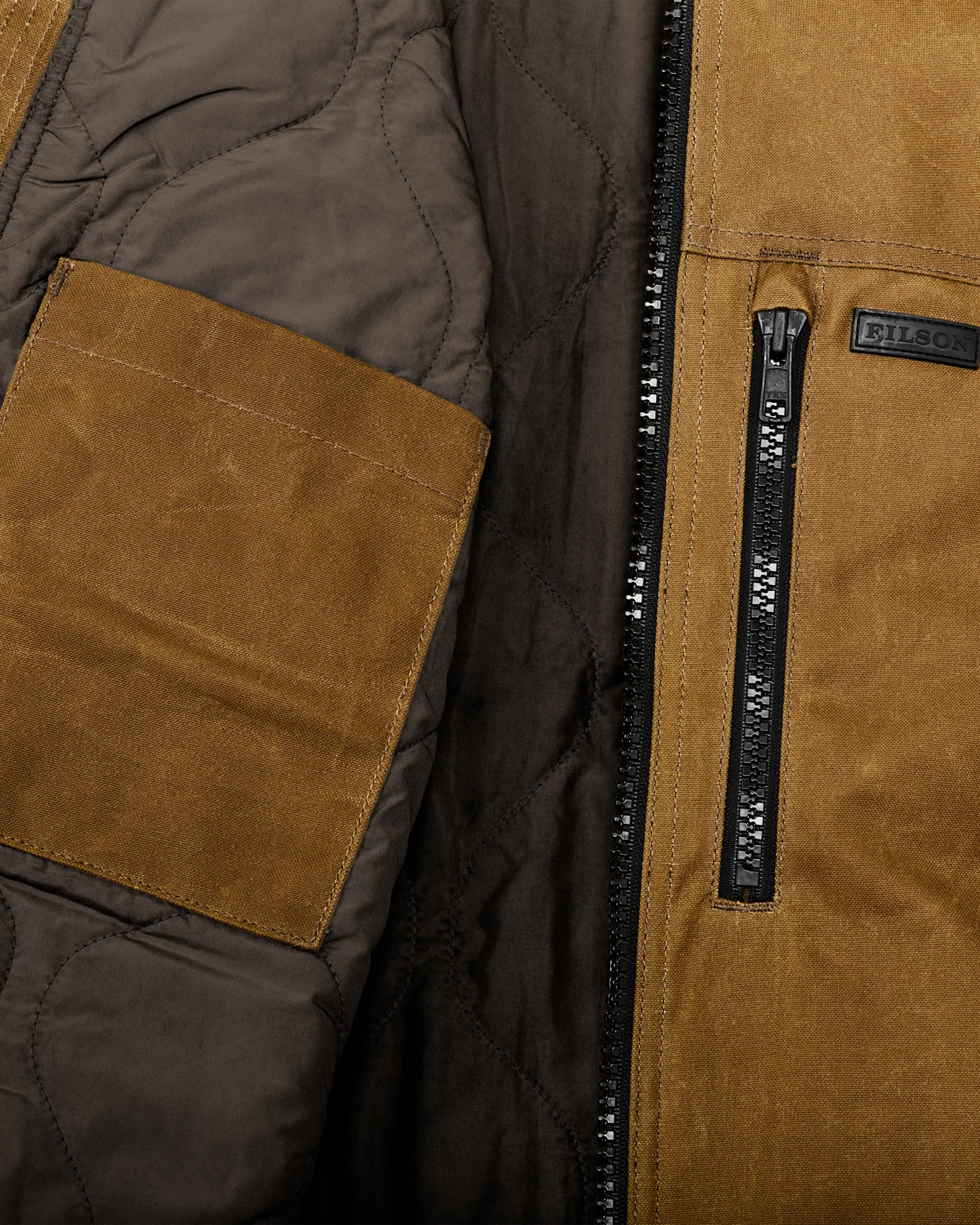 Tin Cloth Primaloft Jacket - Dark Tan 2 - Image 13