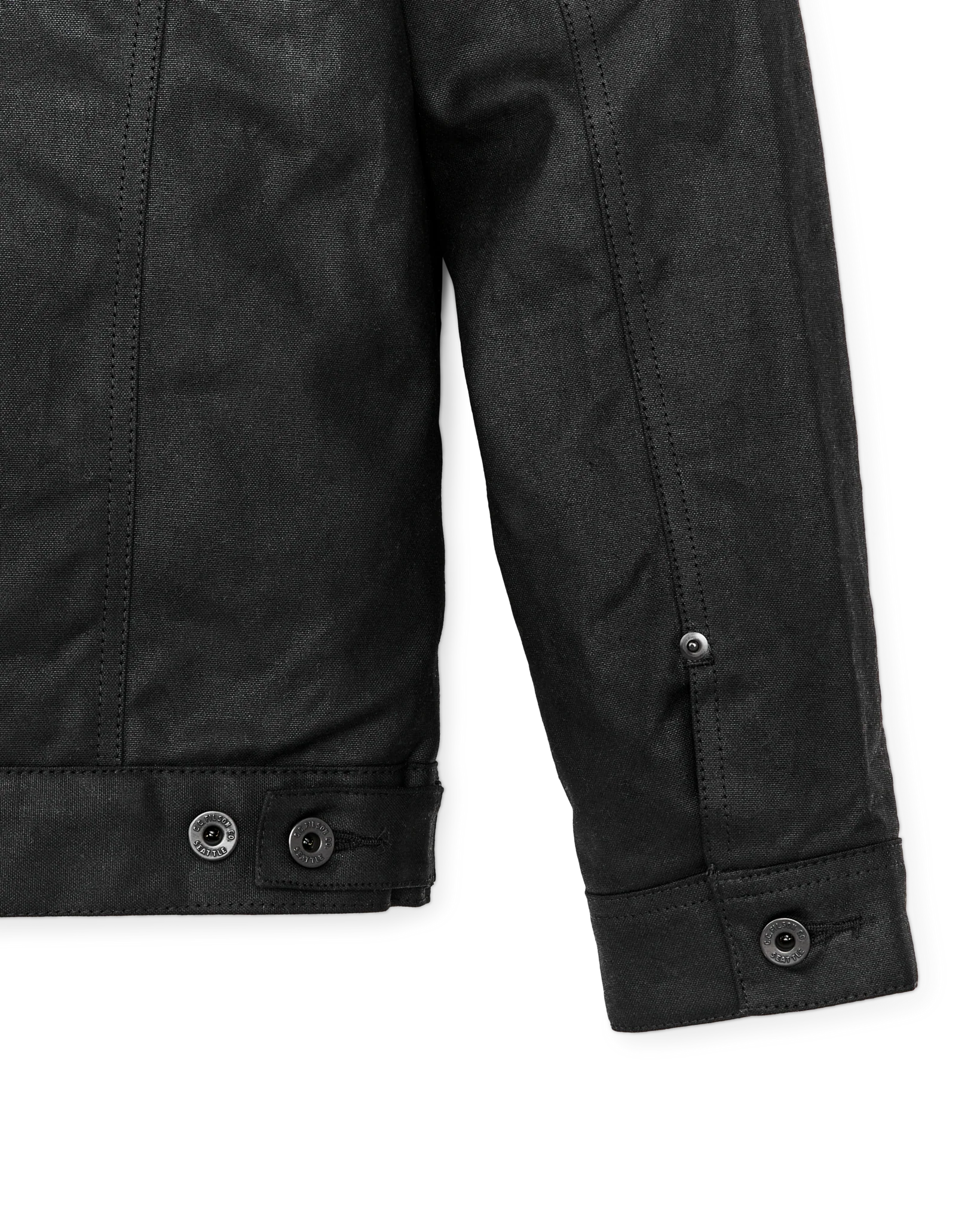 Tin Cloth Short Lined Cruiser Jacket - Black - Image 8