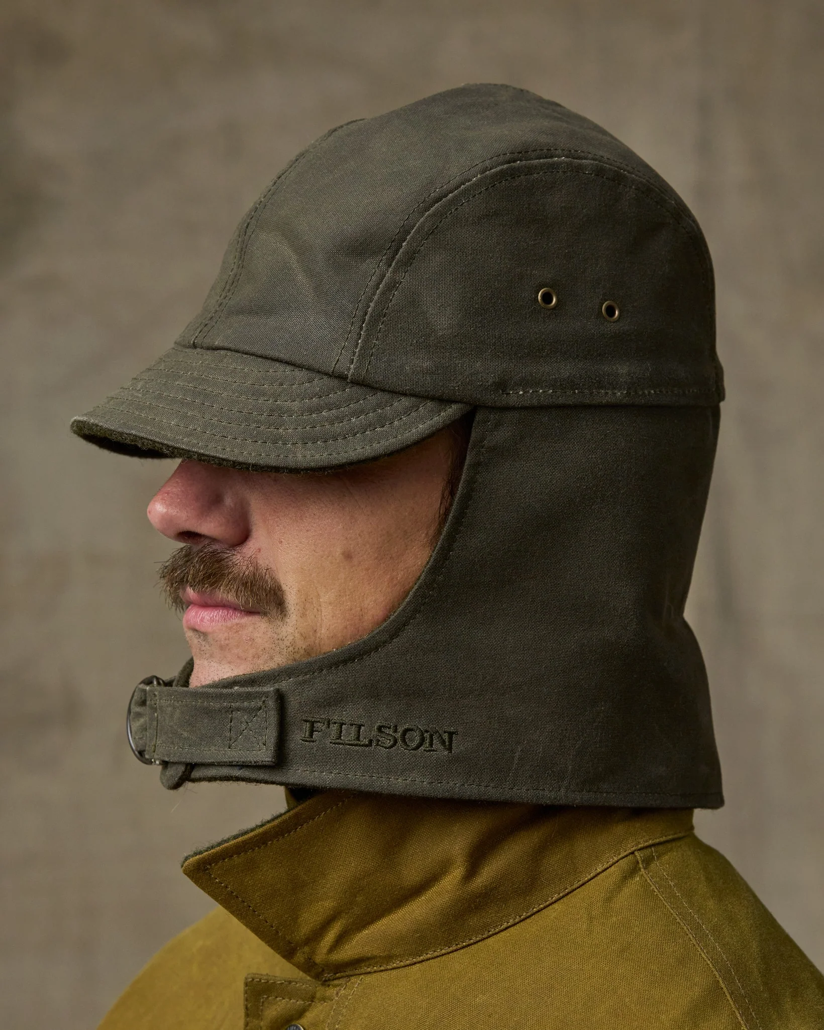 Tin Cloth Wildfowl Hat - Otter Green - Image 3