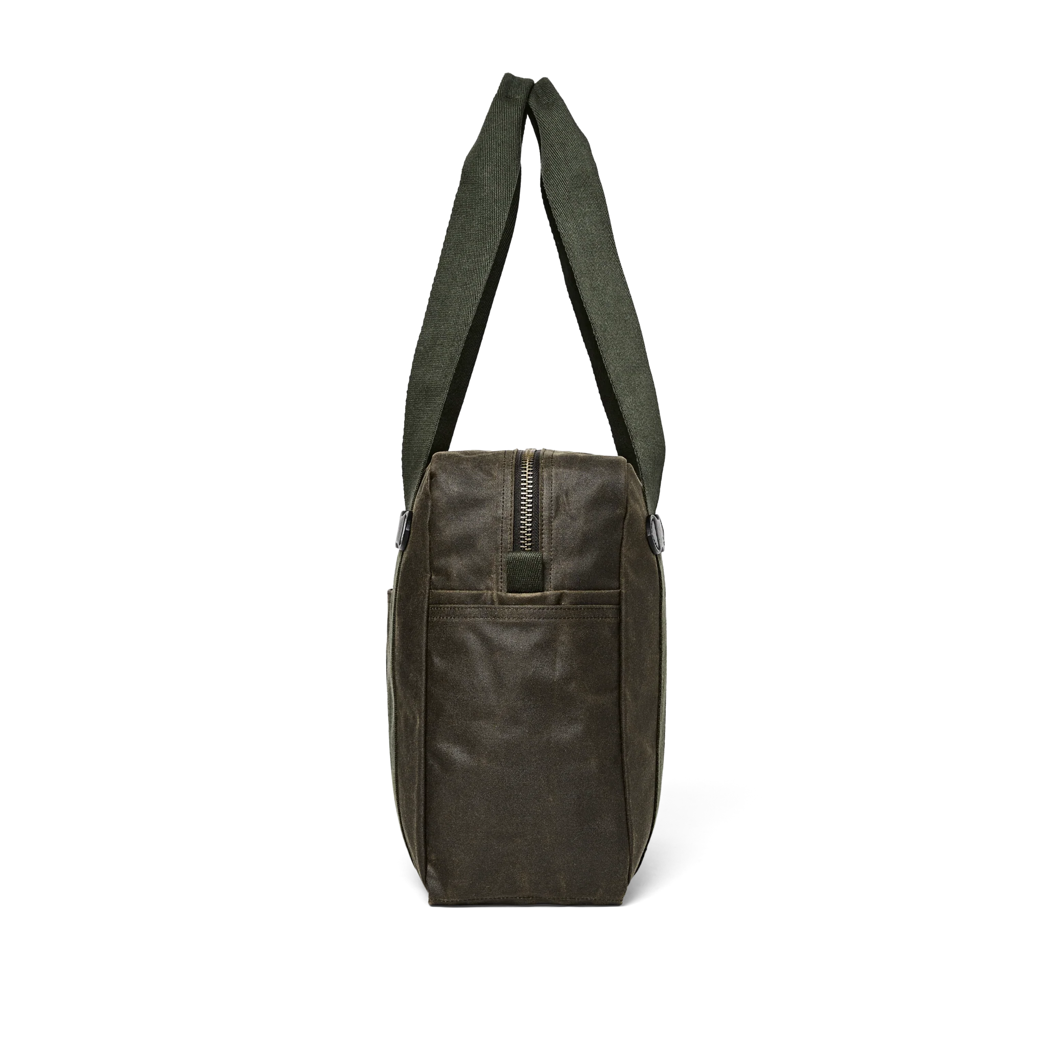 Tin Cloth Zipper Tote Bag - Otter Green - Image 6
