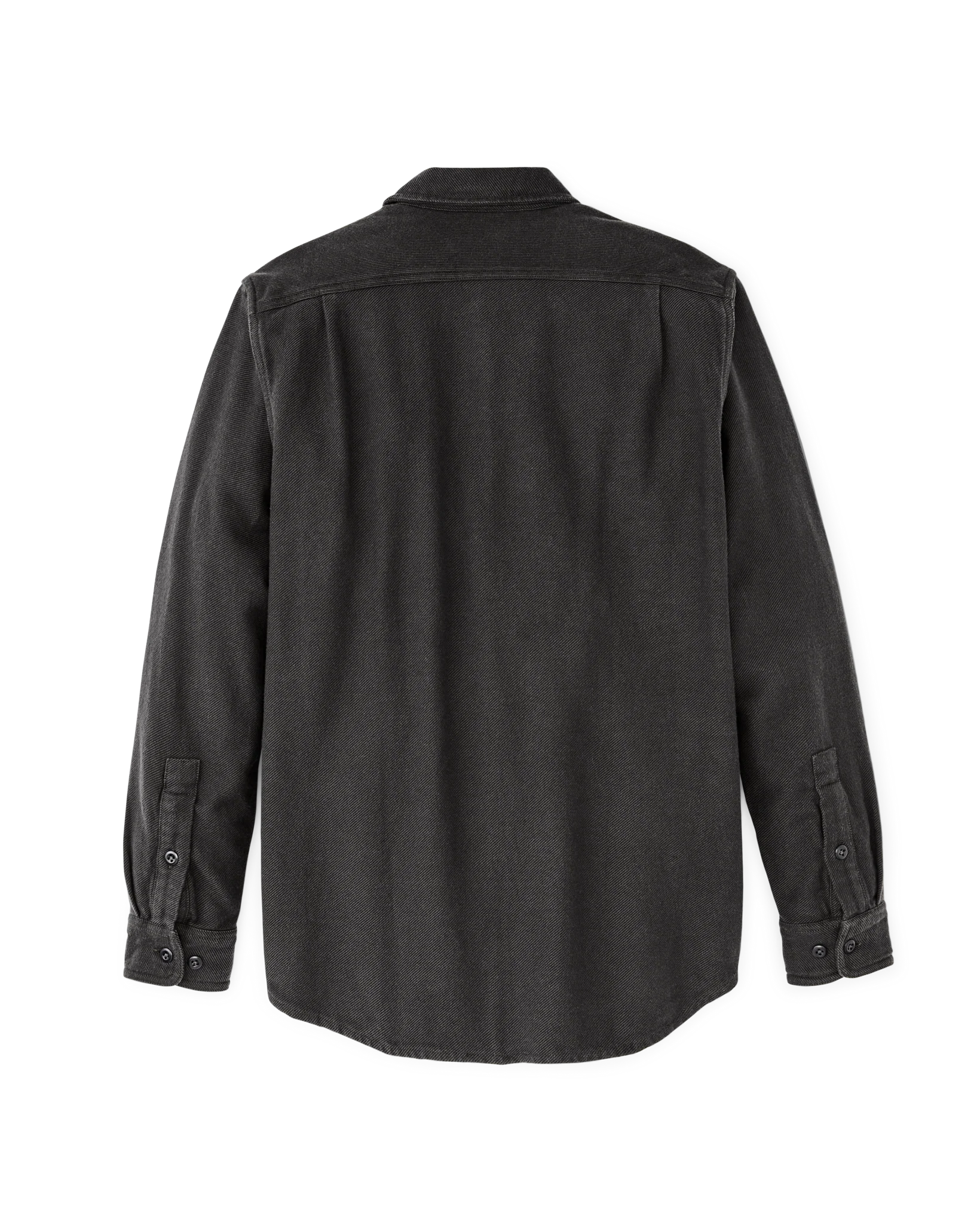 Vintage Flannel Work Shirt - Charcoal - Image 4