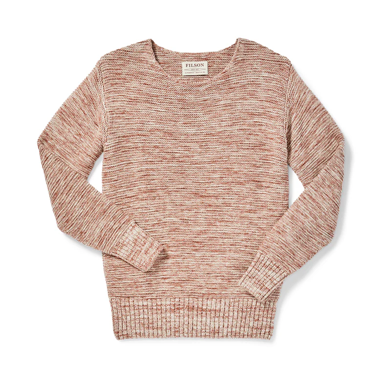 Wmn's Lake Quinault Crewneck Sweater - Natural Clay Melange