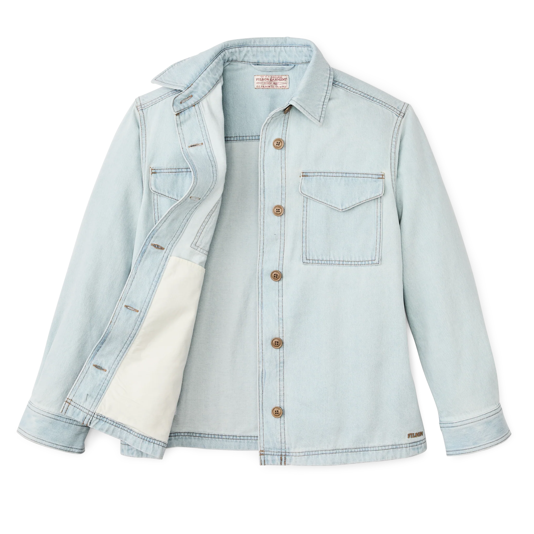 Women's 9-oz. Denim Jac-shirt - Sun Bleach - Image 4