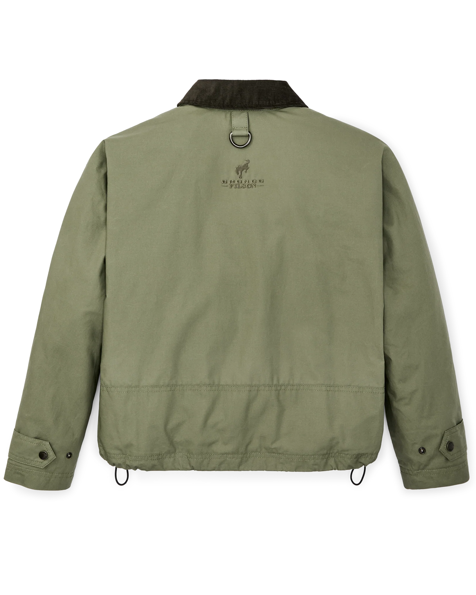 Women's Bronco Filson Embroidered Dry Wax Short Work Jacket - Slate Olive - Image 3