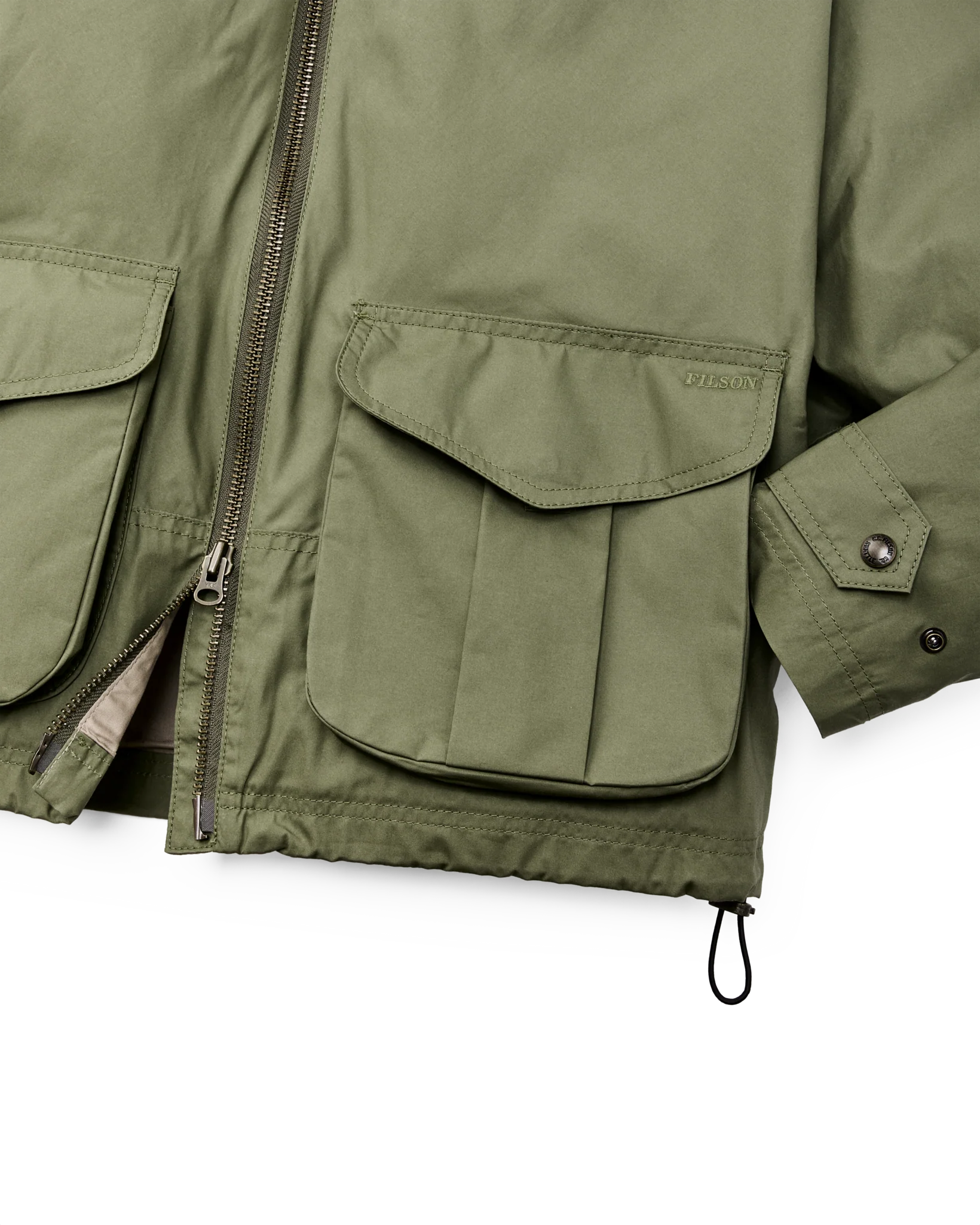 Women's Bronco Filson Embroidered Dry Wax Short Work Jacket - Slate Olive - Image 7