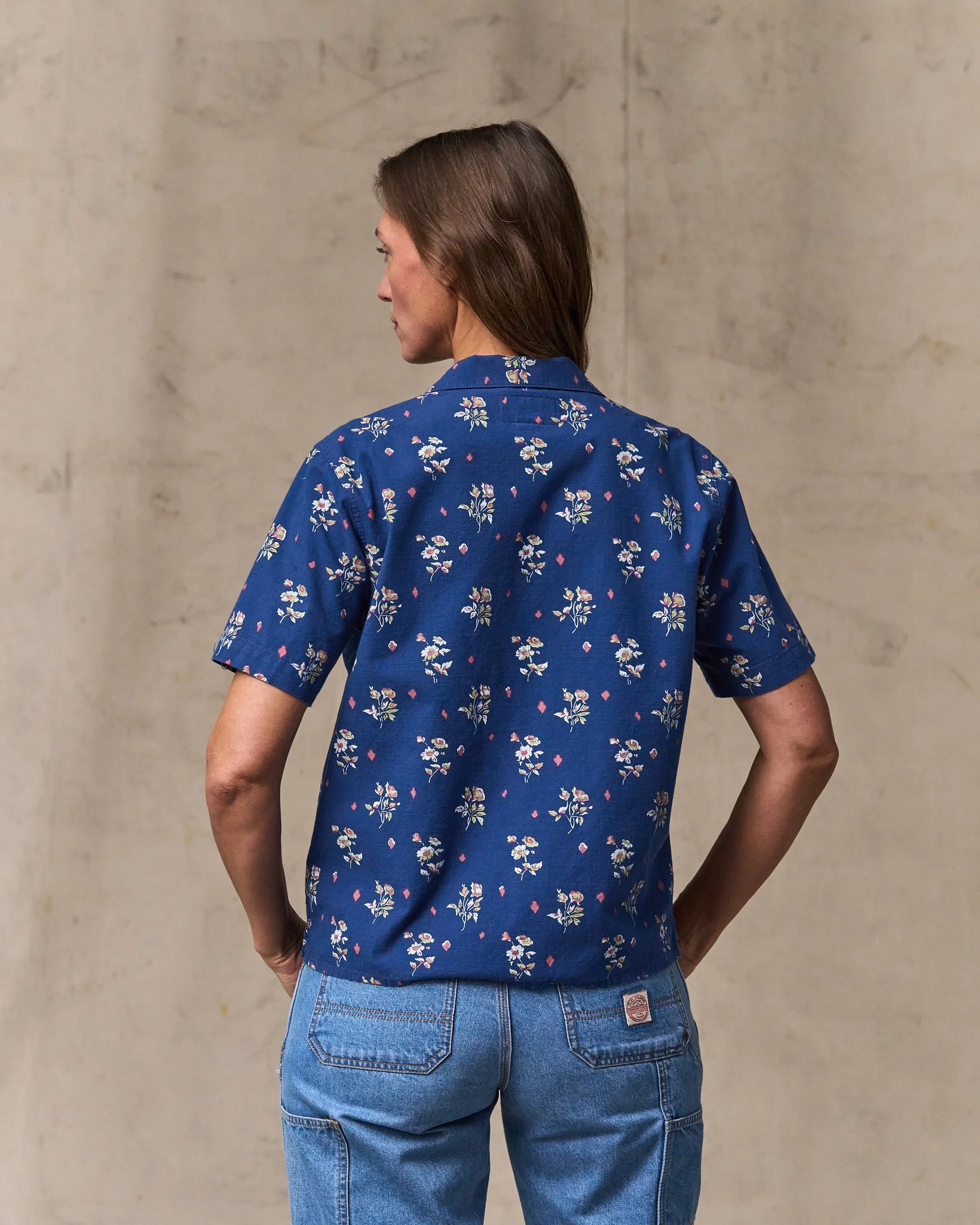 Women's Camp Shirt - Indigo / Floral - Image 2