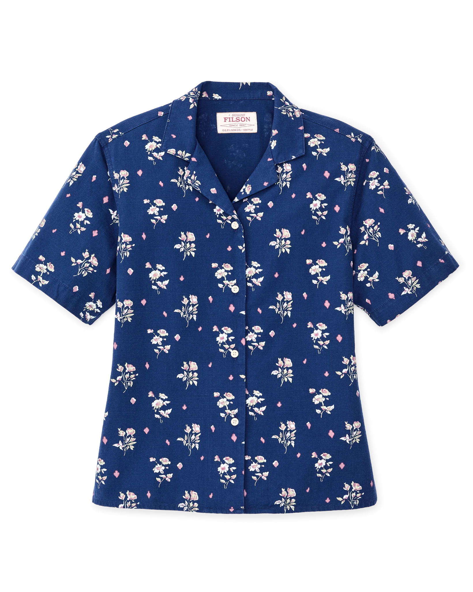 Women's Camp Shirt - Indigo / Floral - Image 4