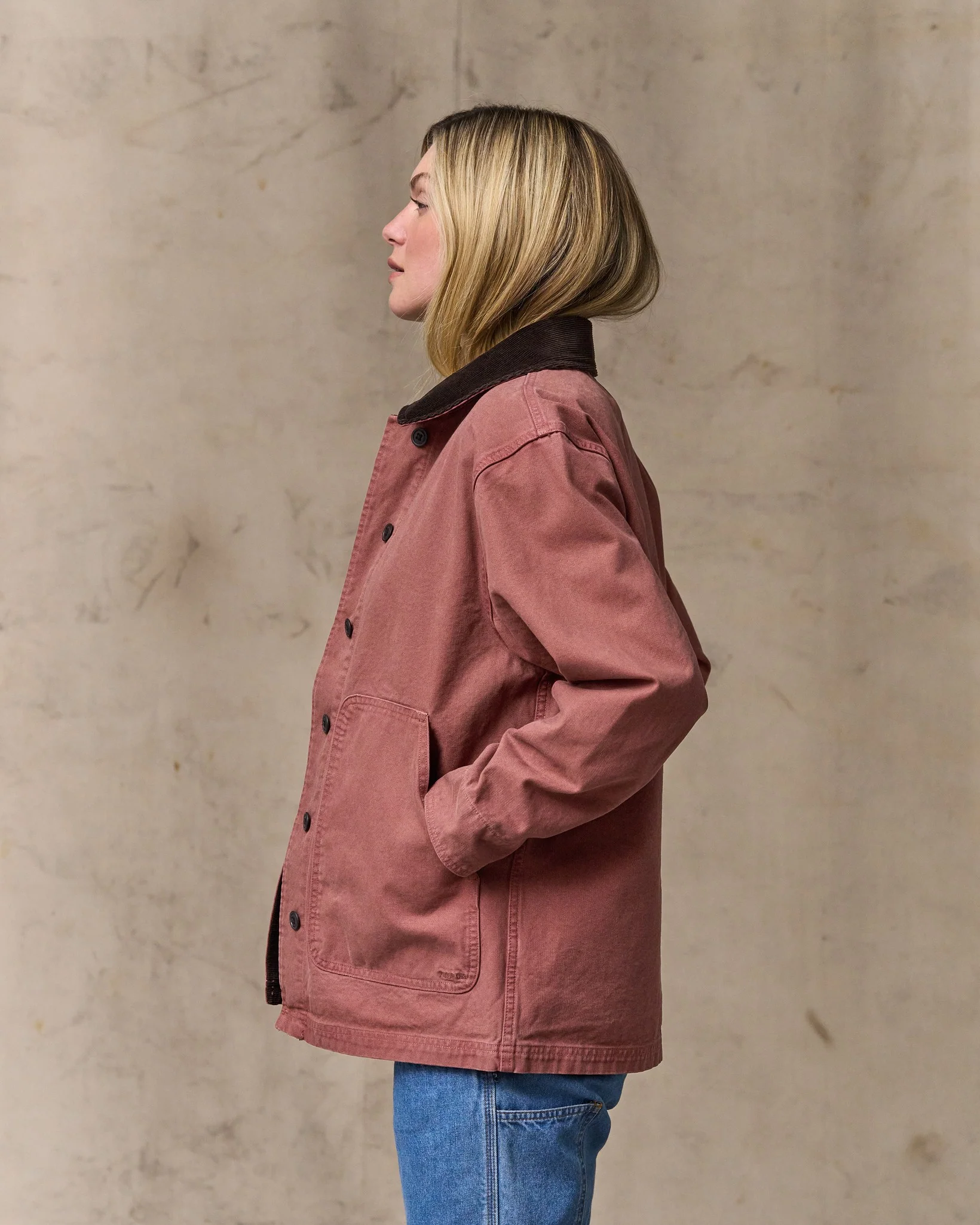 Women's Canvas Barn Coat - Mahogany - Image 3