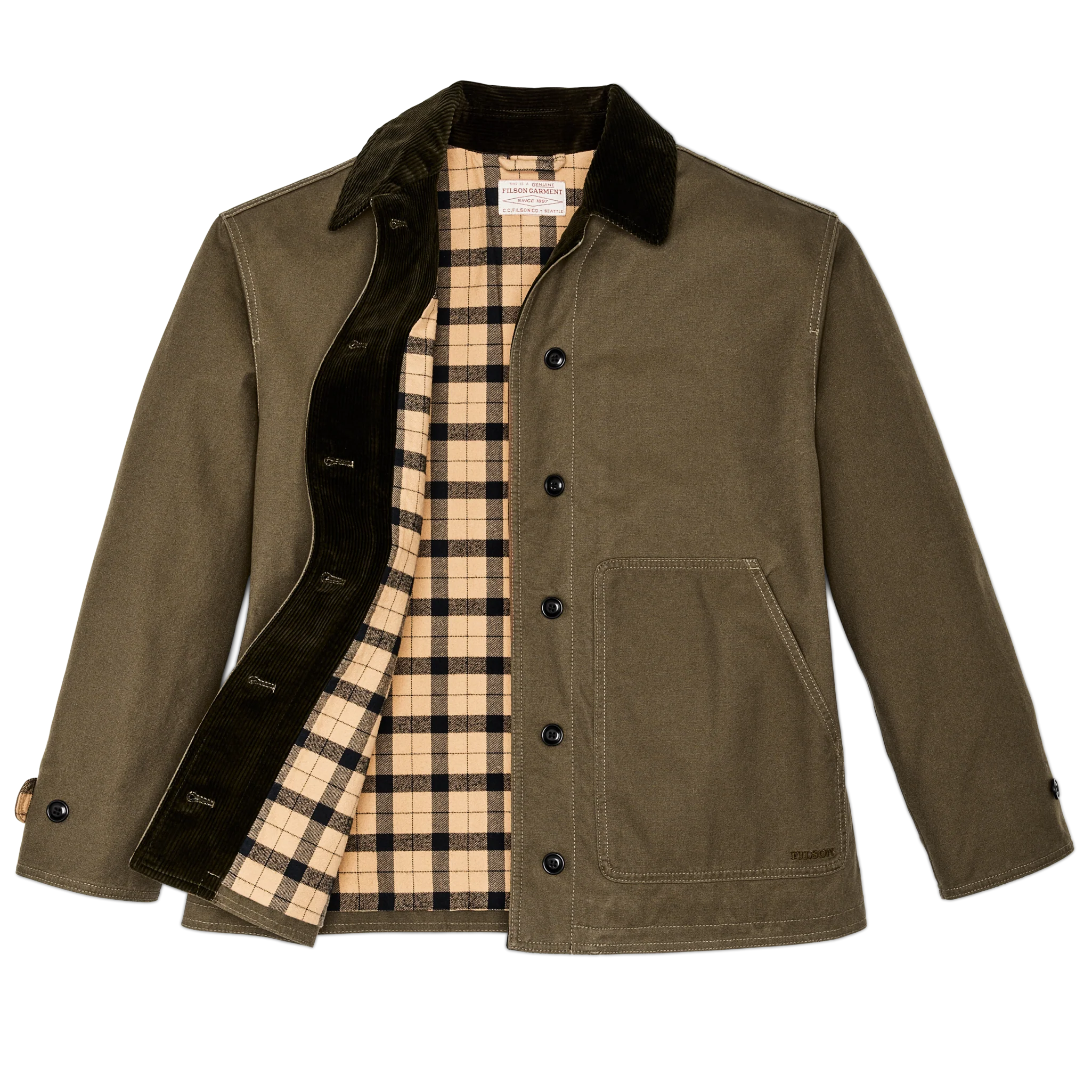 Women's Dry Tin Barn Coat - Marsh Olive - Image 3