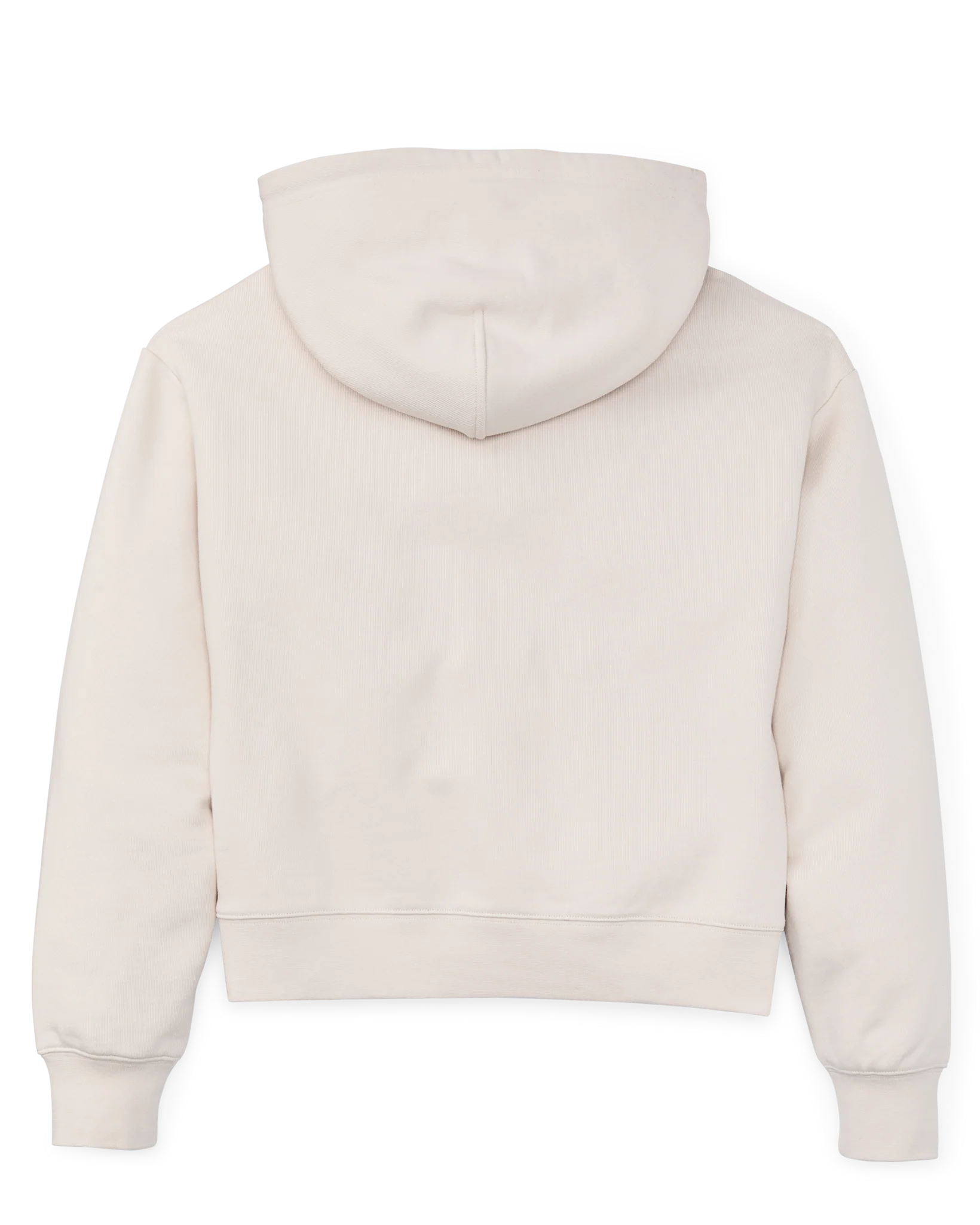 Women's French Terry Half-zip Hoodie - Ivory - Image 6