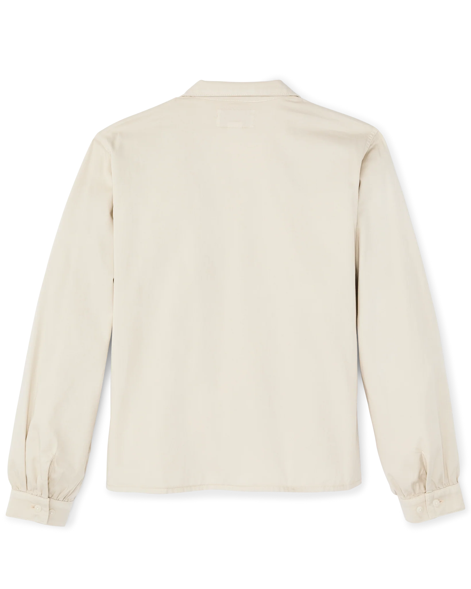 Women's Long Sleeve Twill Camp Shirt - Cream - Image 5