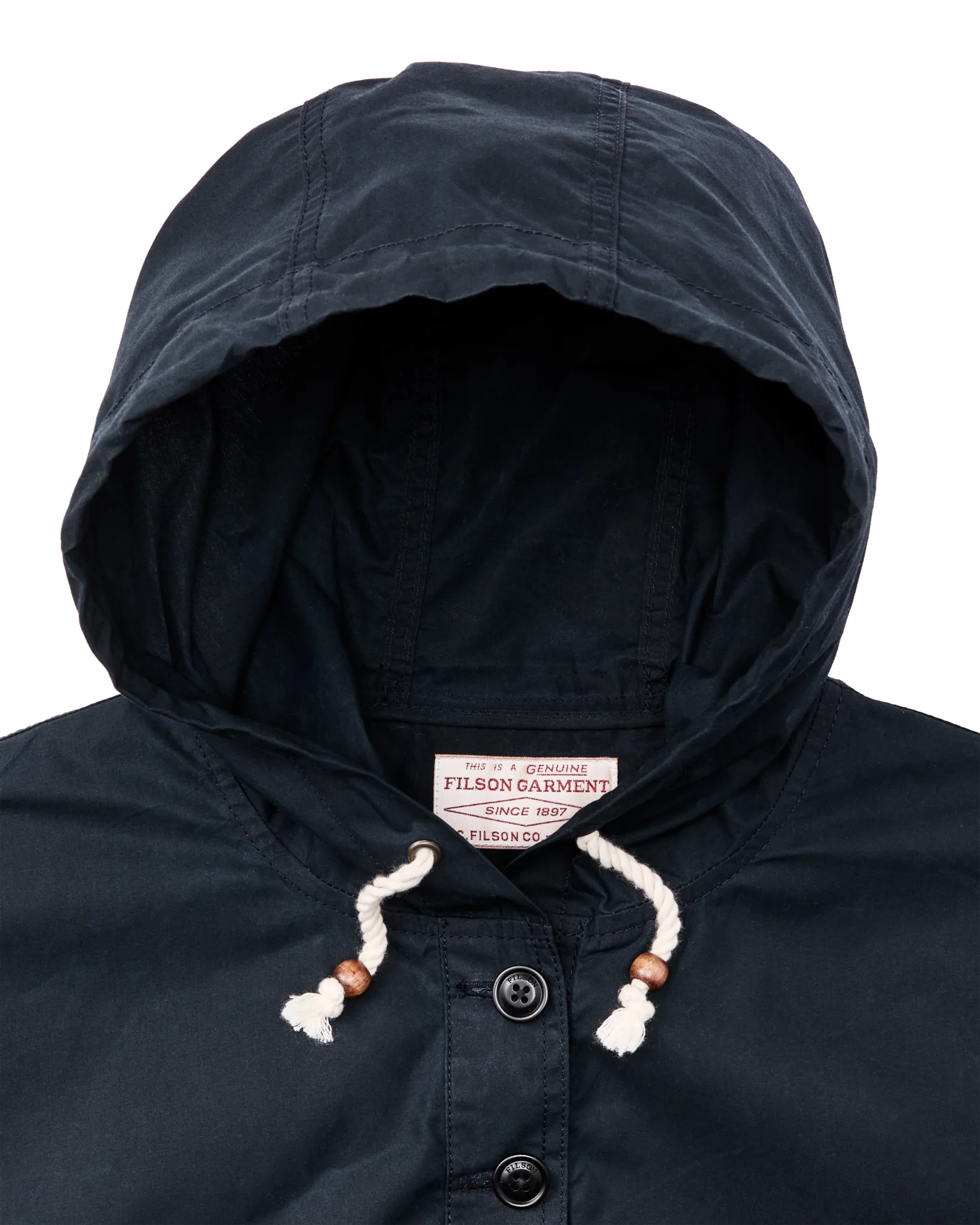 Women's Dry Wax Hooded Popover - Navy - Image 4