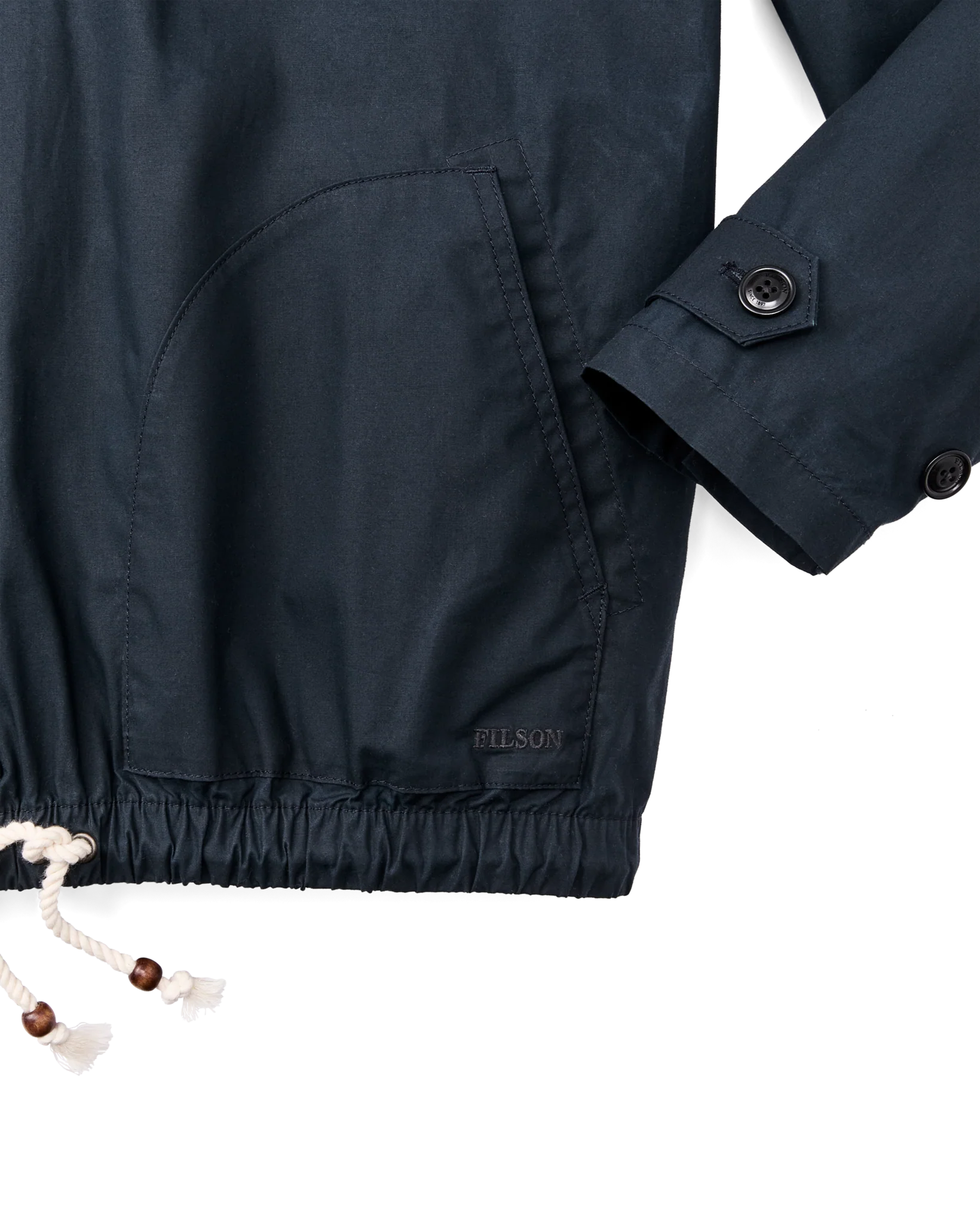 Women's Dry Wax Hooded Popover - Navy - Image 5