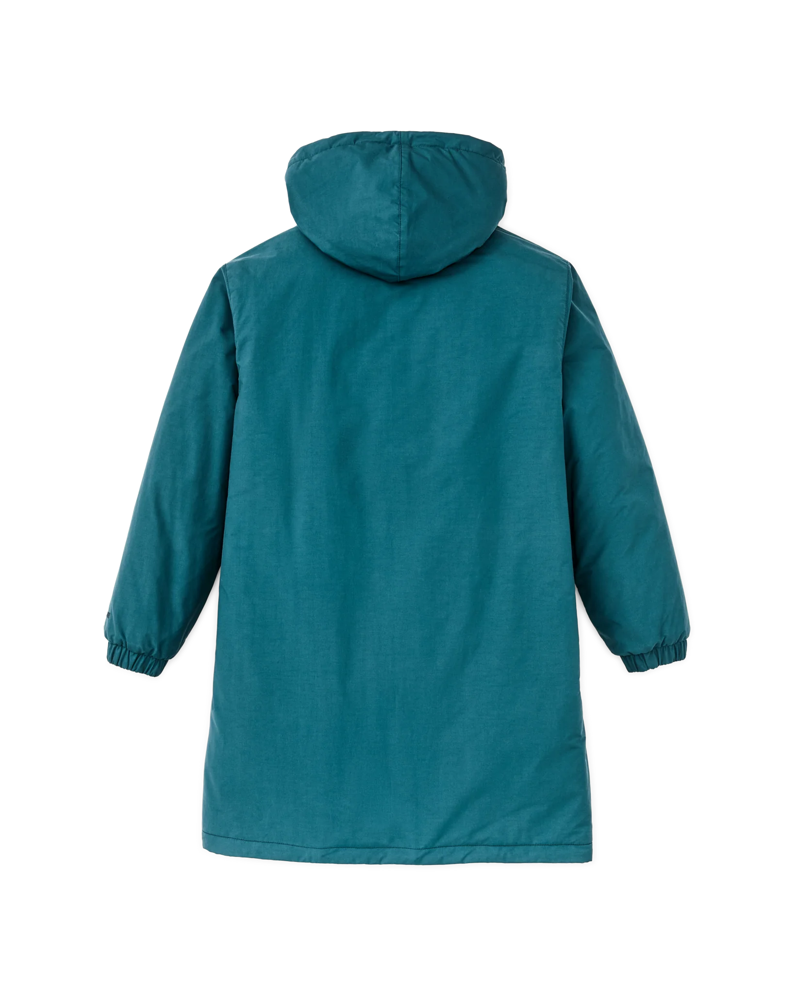 Women's Reversible Woolly Fleece Coat - Dark Teal - Image 8