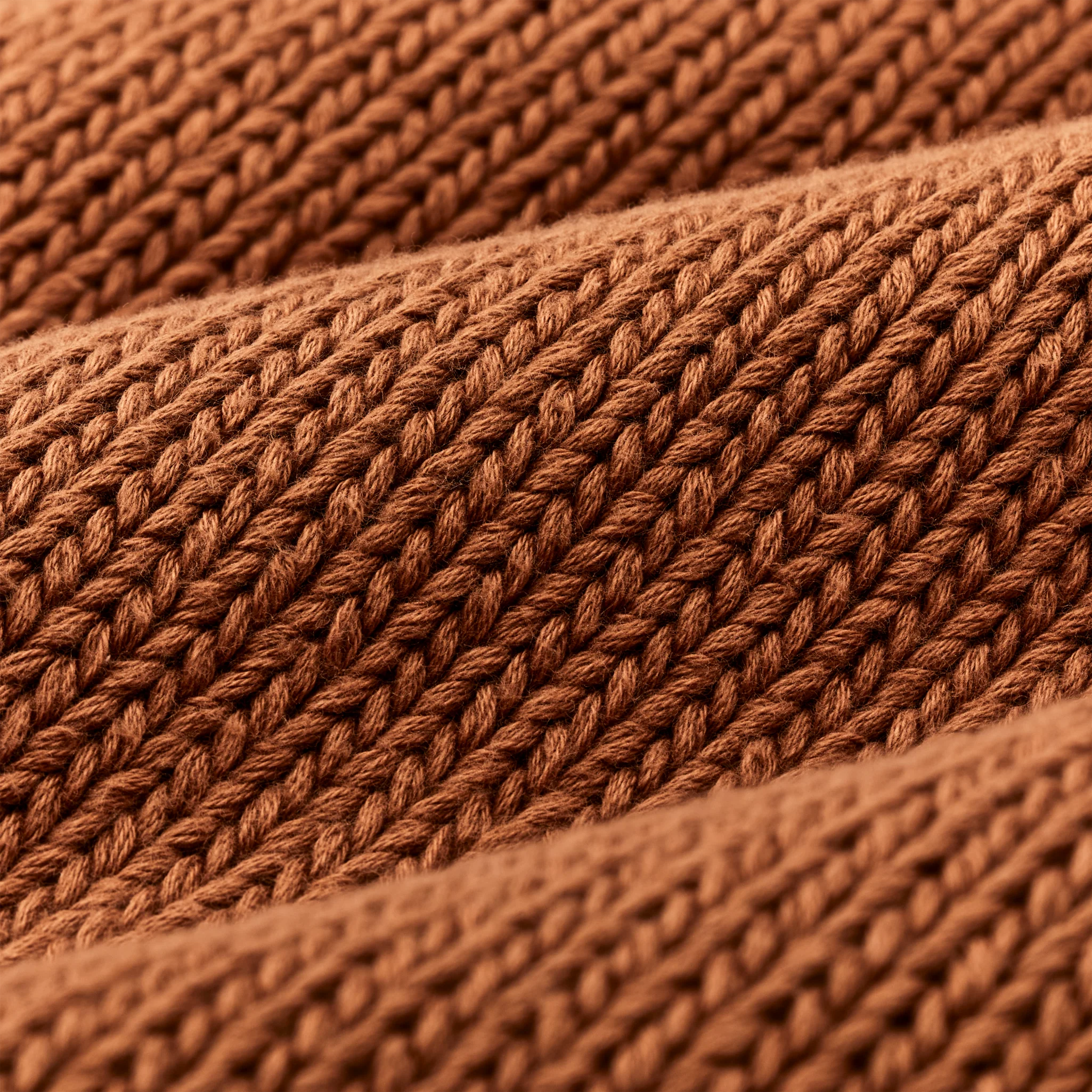 Women's Rustic Cotton Cardigan - Chestnut - Image 4