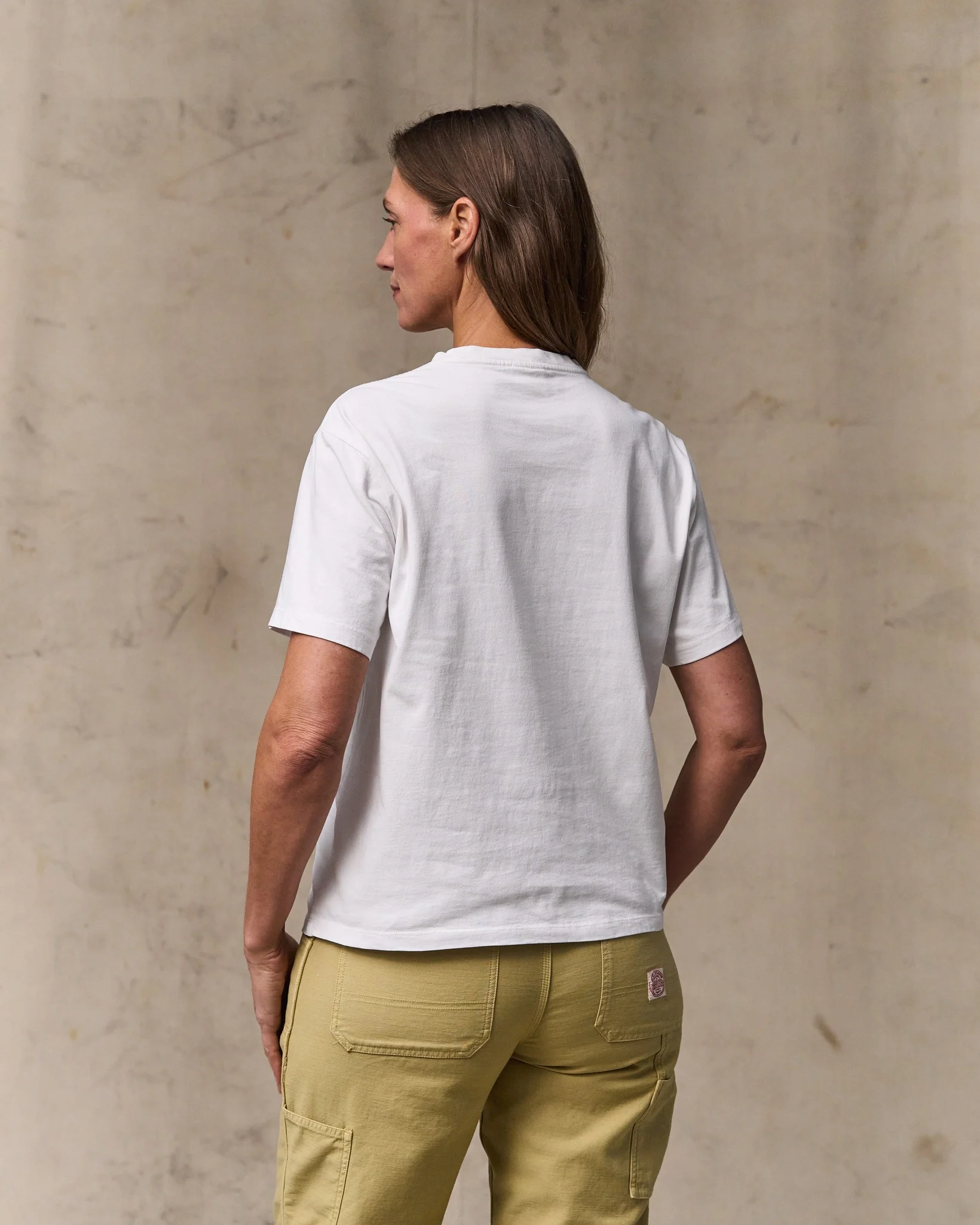 Women's Short Sleeve Pocket Tee - Bright White - Image 2